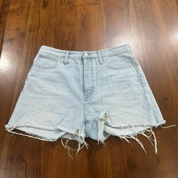 Madewell Shorts Madewell The Momjean Short In Fitzgerald Wash - Main Image